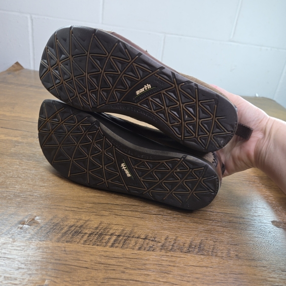 Earth Kalso Caribou Brown Suede Leather Flat Shoes - Picture 5 of 12